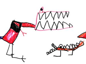 dinosaur, kids drawing, painting-1905919.jpg